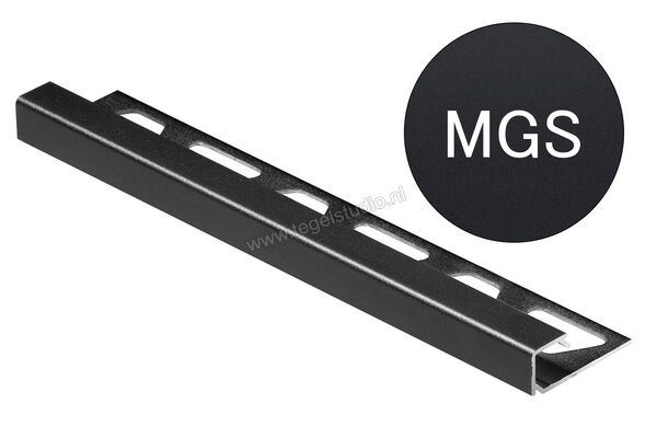 Schlüter Systems QUADEC-AC Afsluitprofiel Aluminium MGS - Grafietzwart mat Sterkte: 11 mm Lengte: 3 m Q110MGS/300 | 307784