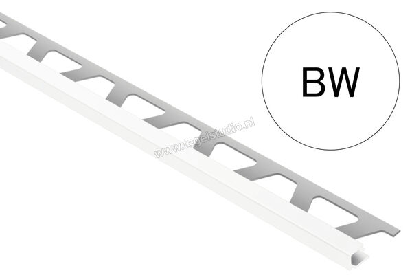 Schlüter Systems QUADEC-AC Afsluitprofiel Aluminium BW - zuiver wit Sterkte: 11 mm Lengte: 2,50 m Q110BW | 307829