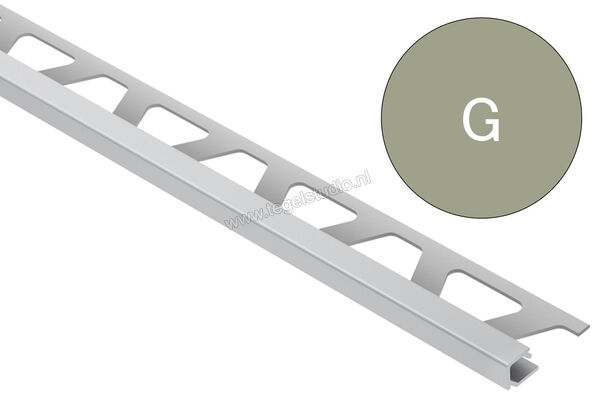 Schlüter Systems QUADEC-AC Afsluitprofiel Aluminium G - grijs Sterkte: 4,5 mm Lengte: 2,50 m Q45G | 308018