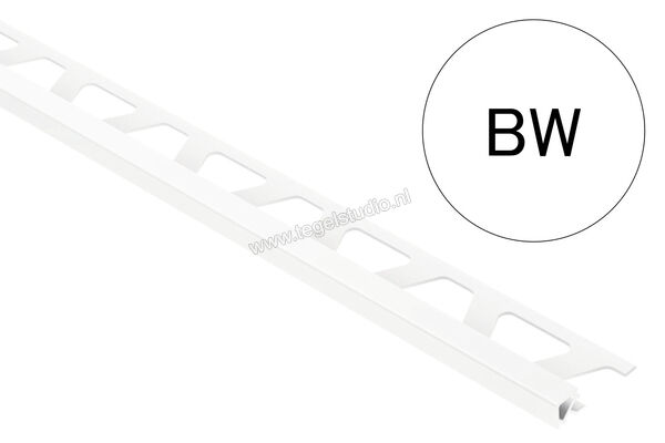 Schlüter Systems QUADEC-PQ Afsluitprofiel PVC BW - zuiver wit Sterkte: 11 mm Lengte: 2,5 m PQ110BW | 308396