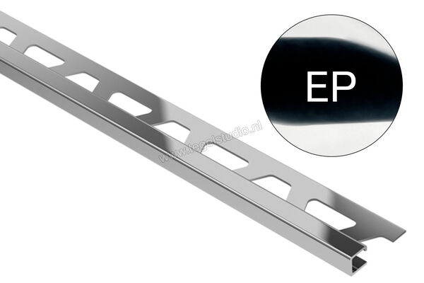 Schlüter Systems QUADEC-EP Afsluitprofiel Roestvast staal V2A EP - Roestvast staal gepolijst Sterkte: 10 mm Lengte: 2,50 m Q100EP | 308486