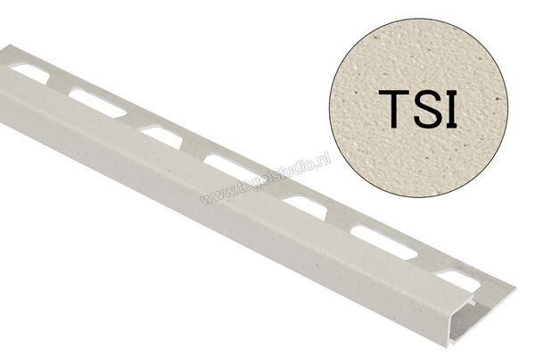 Schlüter Systems QUADEC-TSI Afsluitprofiel Aluminium TSI - structuur-gecoat ivoor Sterkte: 10 mm Lengte: 2,50 m Q100TSI | 309080