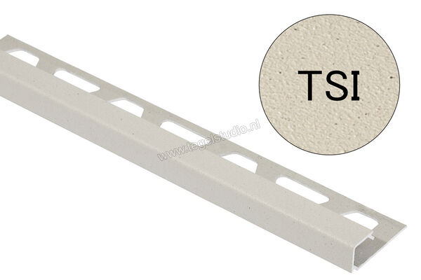 Schlüter Systems QUADEC-TSI Afsluitprofiel Aluminium TSI - structuur-gecoat ivoor Sterkte: 11 mm Lengte: 2,50 m Q110TSI | 309080