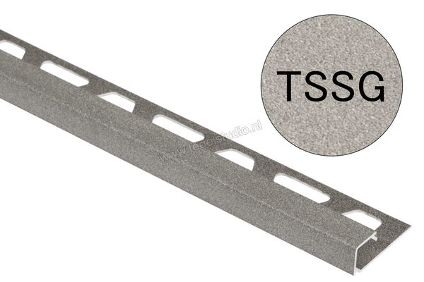 Schlüter Systems QUADEC-TSSG Afsluitprofiel Aluminium TSSG - structuur-gecoat steengrijs Sterkte: 10 mm Lengte: 2,50 m Q100TSSG | 309242