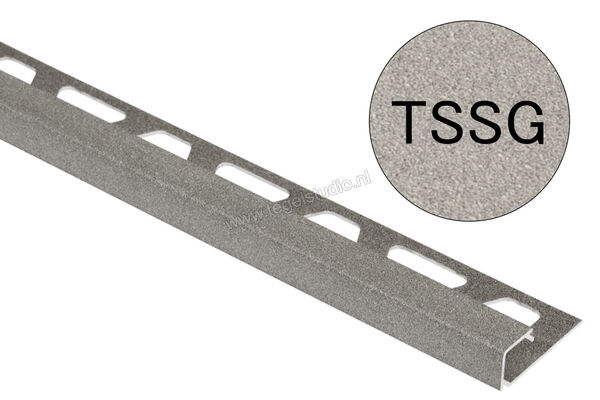 Schlüter Systems QUADEC-TSSG Afsluitprofiel Aluminium TSSG - structuur-gecoat steengrijs Sterkte: 12,5 mm Lengte: 2,50 m Q125TSSG | 309242