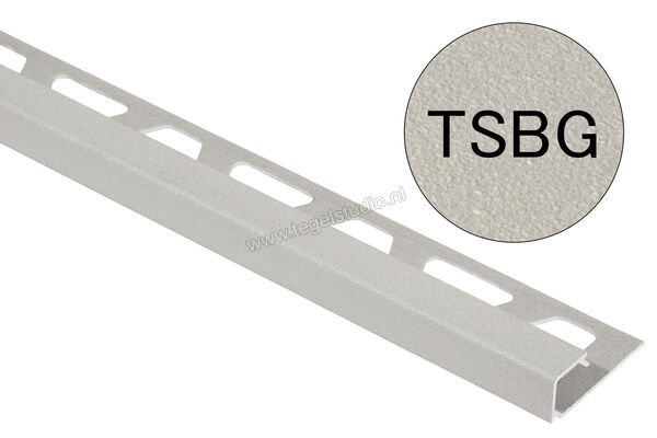 Schlüter Systems QUADEC-TSBG Afsluitprofiel Aluminium TSBG - structuur-gecoat beigegrijs Sterkte: 12,5 mm Lengte: 2,50 m Q125TSBG | 309296