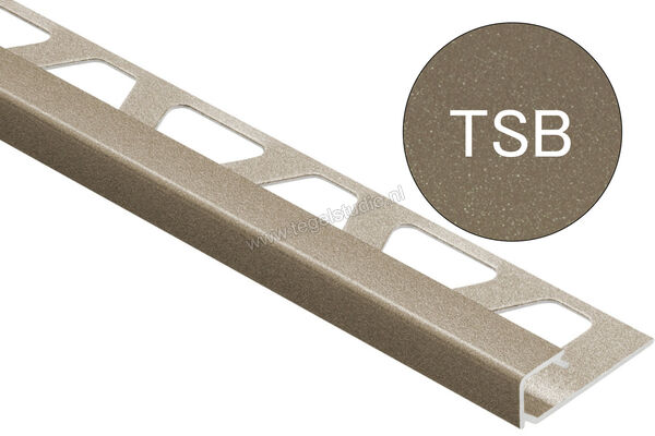 Schlüter Systems QUADEC-TSB Afsluitprofiel Aluminium TSB - structuur-gecoat beige Sterkte: 11 mm Lengte: 2,50 m Q110TSB | 309350