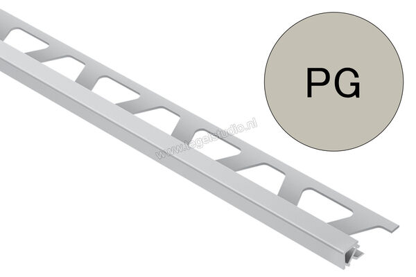 Schlüter Systems QUADEC-PQ Afsluitprofiel PVC PG - pastelgrijs Sterkte: 12,5 mm Lengte: 2,5 m PQ125PG | 309422