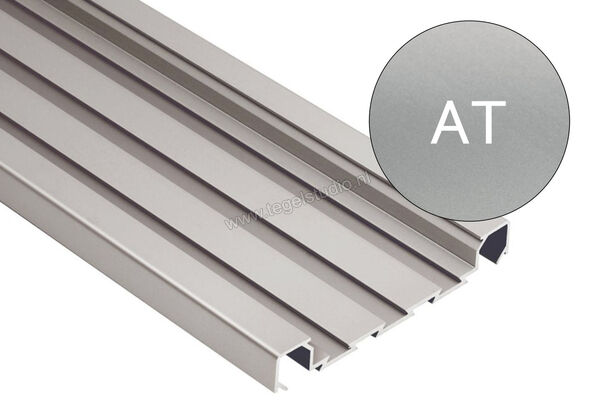 Schlüter Systems QUADEC-FS Afsluitprofiel Aluminium AT - Alu. titanium mat geanodiseerd Sterkte: 8 mm Lengte: 2,5 m QF8/50AT | 309587