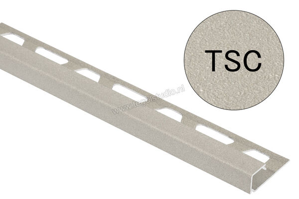 Schlüter Systems QUADEC-TSC Afsluitprofiel Aluminium TSC - structuur-gecoat crème Sterkte: 8 mm Lengte: 2,50 m Q80TSC | 309641