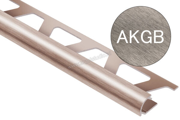 Schlüter Systems RONDEC-AKGB Afsluitprofiel Aluminium AKGB - Alu. koper geborsteld geanodiseerd Sterkte: 10 mm Lengte: 2,5 m RO100AKGB | 310802