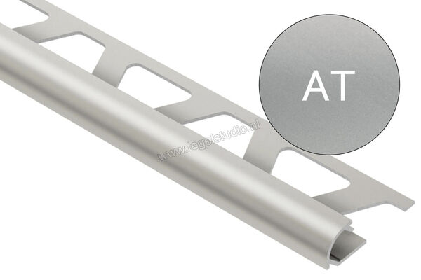 Schlüter Systems RONDEC-AT Afsluitprofiel Aluminium AT - Alu. titanium mat geanodiseerd Sterkte: 10 mm Lengte: 2,5 m RO100AT | 310946