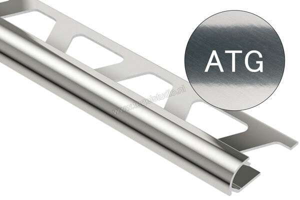 Schlüter Systems RONDEC-ATG Afsluitprofiel Aluminium ATG - Alu. titanium glanzend geanodiseerd Sterkte: 6 mm Lengte: 2,5 m RO60ATG | 310982