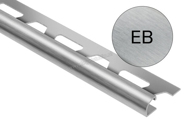 Schlüter Systems RONDEC-EB Afsluitprofiel Roestvast staal V2A geborsteld EB - Roestvast staal geborsteld Sterkte: 12,5 mm Lengte: 2,5 m RO125EB | 311171