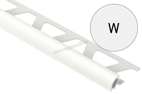  Schlüter Systems RONDEC-PRO Decor Profiel PVC W - Weiß Sterkte: 12,5 mm Lengte: 3 m PRO125W/300 | 311297