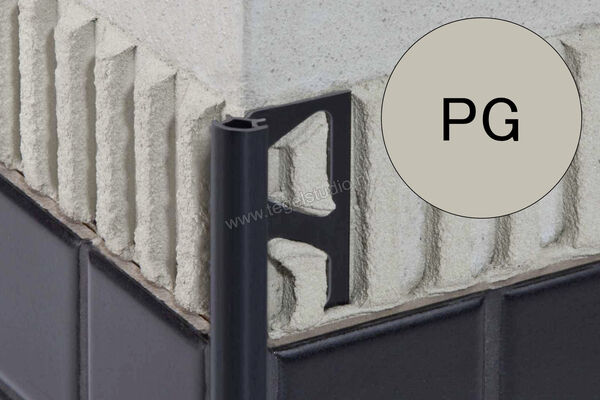 Schlüter Systems RONDEC-PRO Afsluitprofiel PVC PG - pastelgrijs Sterkte: 6 mm Breedte: 250 mm Lengte: 2,5 m PRO60PG | 311321