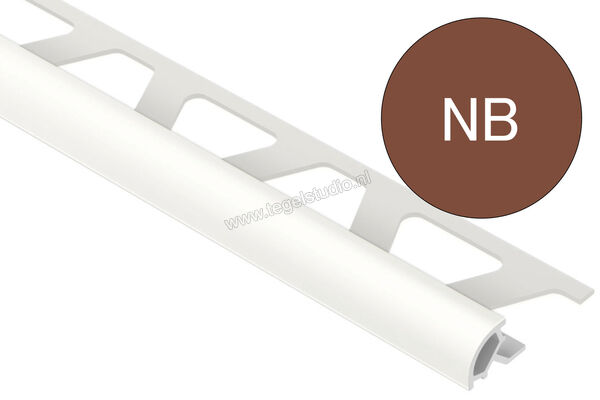 Schlüter Systems RONDEC-PRO Afsluitprofiel PVC NB - notenbruin Sterkte: 8 mm Breedte: 250 mm Lengte: 2,5 m PRO80NB | 311342