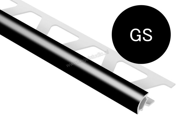 Schlüter Systems RONDEC-PRO Afsluitprofiel PVC GS - grafietzwart Sterkte: 10 mm Breedte: 250 mm Lengte: 2,5 m PRO100GS | 311369