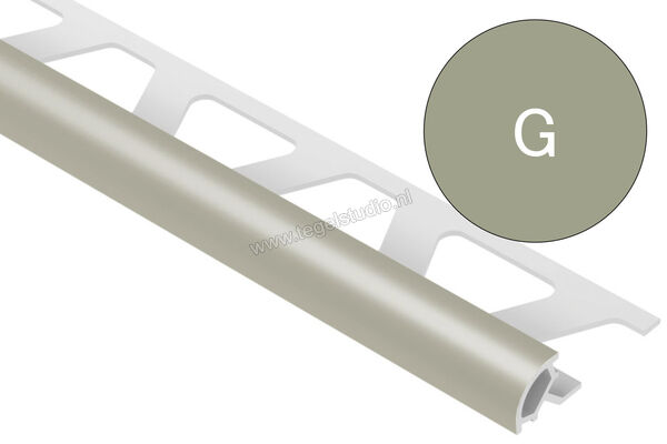 Schlüter Systems RONDEC-PRO Afsluitprofiel PVC G - grijs Sterkte: 10 mm Breedte: 250 mm Lengte: 2,5 m PRO100G | 311378