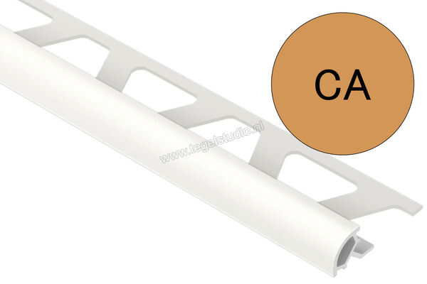 Schlüter Systems RONDEC-PRO Afsluitprofiel PVC CA - caramel Sterkte: 10 mm Breedte: 250 mm Lengte: 2,5 m PRO100CA | 311387