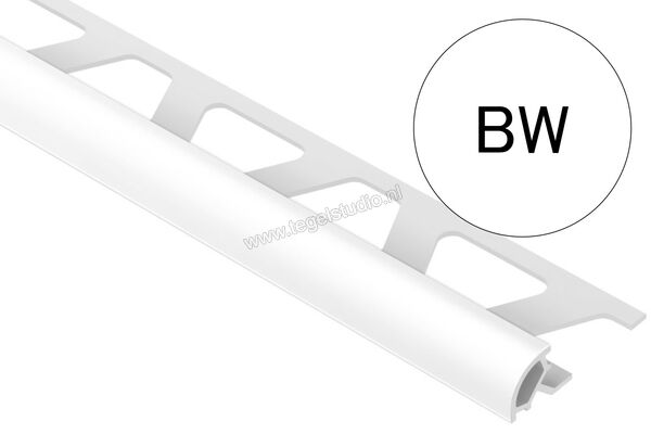  Schlüter Systems RONDEC-PRO Decor Profiel PVC BW - Brillantweiß Sterkte: 12,5 mm Lengte: 3 m PRO125BW/300 | 311396