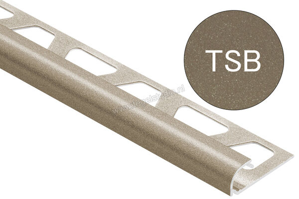 Schlüter Systems RONDEC-TSB Afsluitprofiel Aluminium TSB - structuur-gecoat beige Sterkte: 10 mm Lengte: 2,5 m RO100TSB | 311846