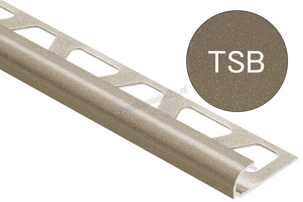 Schlüter Systems RONDEC-TSB Afsluitprofiel Aluminium TSB - structuur-gecoat beige Sterkte: 6 mm Lengte: 2,5 m RO60TSB | 311846