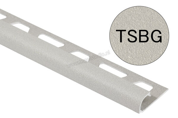 Schlüter Systems RONDEC-TSBG Afsluitprofiel Aluminium TSBG - structuur-gecoat beigegrijs Sterkte: 10 mm Lengte: 2,5 m RO100TSBG | 311891