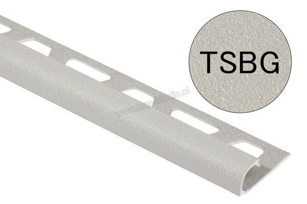 Schlüter Systems RONDEC-TSBG Afsluitprofiel Aluminium TSBG - structuur-gecoat beigegrijs Sterkte: 12,5 mm Lengte: 2,5 m RO125TSBG | 311891