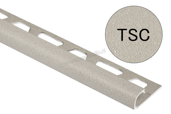 Schlüter Systems RONDEC-TSC Afsluitprofiel Aluminium TSC - structuur-gecoat crème Sterkte: 11 mm Lengte: 2,5 m RO110TSC | 311936