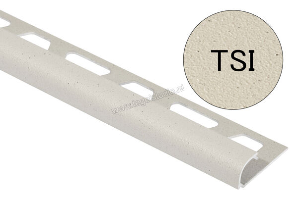 Schlüter Systems RONDEC-TSI Afsluitprofiel Aluminium TSI - structuur-gecoat ivoor Sterkte: 10 mm Lengte: 2,5 m RO100TSI | 312074