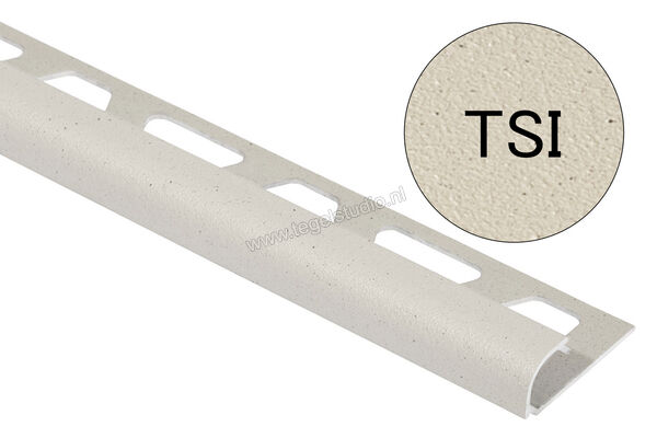 Schlüter Systems RONDEC-TSI Afsluitprofiel Aluminium TSI - structuur-gecoat ivoor Sterkte: 11 mm Lengte: 2,5 m RO110TSI | 312074