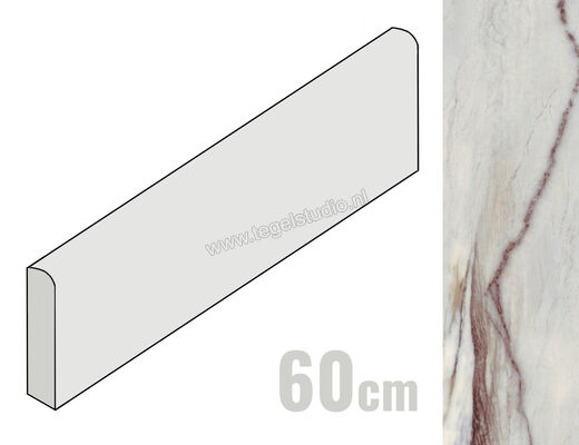  Sant Agostino Star Marble Indigo 7.3x60 cm Plint Mat Vlak Naturale CSABSMIN60 | 313733