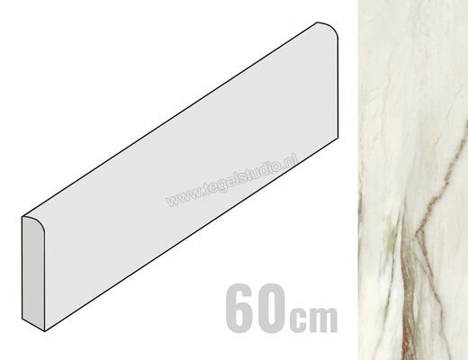  Sant Agostino Star Marble Emerald 7.3x60 cm Plint Glanzend Vlak Krystal CSABSMEY60 | 313739