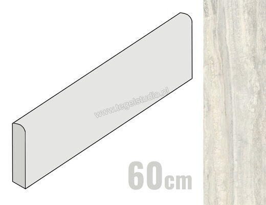  Sant Agostino Invictus Pearl 7.3x60 cm Plint Mat Vlak Natural CSABINPE60 | 314558