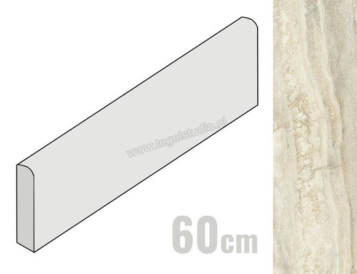  Sant Agostino Invictus Beige 7.3x60 cm Plint Mat Vlak Natural CSABINBE60 | 314564