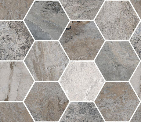  Sant Agostino Metastone Fog 30x34.5 cm Mozaiek Maxi Class Mat Vlak Naturale CSAMCMFO34 | 314615