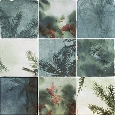  Topcollection Souk Kasbah Turquesa Mix 13x13 cm Decor Glanzend Vlak AZ2413 | 316408