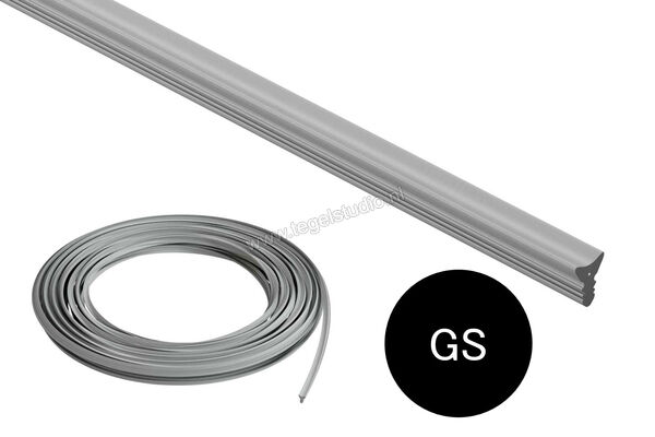 Schlüter Systems DILEX-FIS Inlage 30 m Rol Silicon GS - grafietzwart Sterkte: 7 mm Breedte: 3,5 mm Lengte: 30 m FIS300GS | 317260