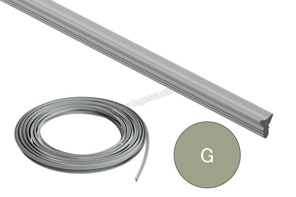 Schlüter Systems DILEX-FIS Inlage 30 m Rol Silicon G - grijs Sterkte: 7 mm Breedte: 3,5 mm Lengte: 30 m FIS300G | 317275