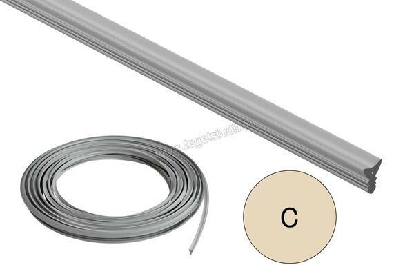 Schlüter Systems DILEX-FIS Inlage 30 m Rol Silicon C - creme Sterkte: 7 mm Breedte: 3,5 mm Lengte: 30 m FIS300C | 317320