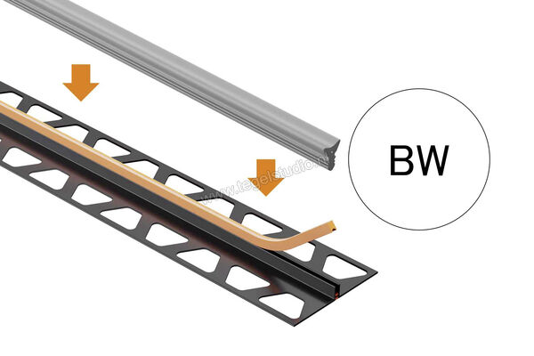 Schlüter Systems DILEX-FIS Inlage 30 m Rol Silicon BW - zuiver wit Sterkte: 7 mm Breedte: 3,5 mm Lengte: 30 m FIS300BW | 317332