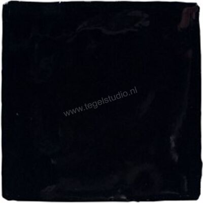 Alcoceram Malaga Negro 10x10 cm Decor Glanzend Vlak MA1037 | 318844