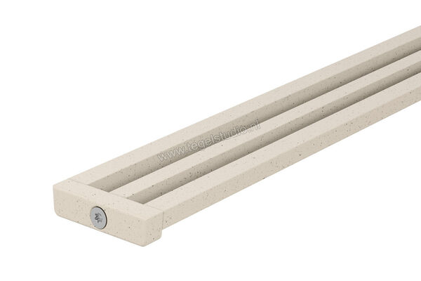 Schlüter Systems KERDI-LINE-VARIO WAVE 42 Inkortbaar W-vormig afwateringsprofiel Aluminium TSI - Alu structuur-gecoat ivoor Sterkte: 8 mm Breedte: 42 mm Lengte: 1,2 m KLVR1D10TSI120 | 319930