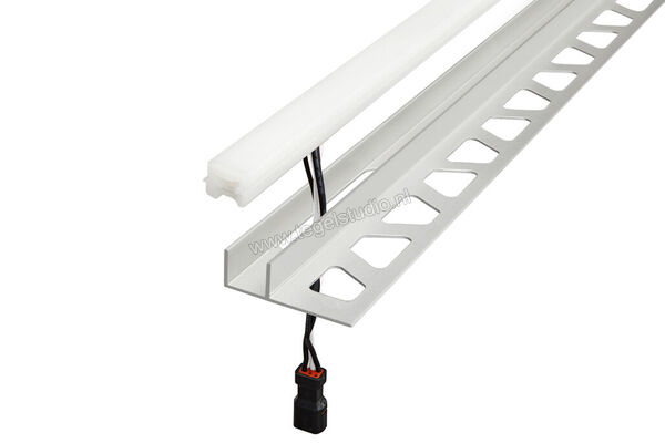 Schlüter Systems LIPROTEC-LLPM LED-module lichtlijn met montagebeugel L=1 m Geborsteld roestvrij staal (V4A) warm wit Sterkte: 11 mm Lengte: 1 m LLP110V4A1/100 | 319993