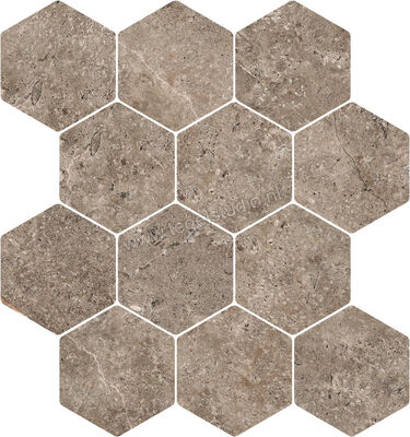 Novabell Landstone Earth 30x34 cm Special Esagona Circle Mat Gestructureerd Naturale LST667N | 320179