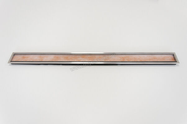  SchlÃ¼ter Systems KERDI-LINE-C Profielframes Goot met de afdekkingen 100cm H=19mm - Design Framed Roestvast staal V4A EB - Roestvast staal V4A geborsteld zilver Sterkte: 19 mm Lengte: 1 m KLCA19EB100 | 320389