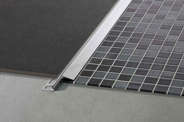 Schlüter Systems RENO-AEV AEVT200B40/100 Overgangsprofiel Sterkte: 20 mm Breedte: 40 mm Lengte: 1,00 m AEVT200B40/100 | 320722
