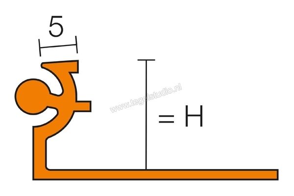  Schlüter Systems RENO-AV AVT175B40 Overgangsprofiel Sterkte: 17,5 mm Breedte: 40 mm Lengte: 2,50 m AVT175B40 | 320740