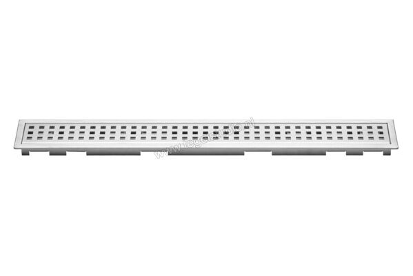 Schlüter Systems KERDI-LINE-B Profielframes Goot met de afdekkingen 110cm H=19mm - Design Square Roestvast staal V4A EB - Roestvast staal V4A geborsteld zilver Sterkte: 19 mm Lengte: 1,1 m KLB19EB110 | 321190